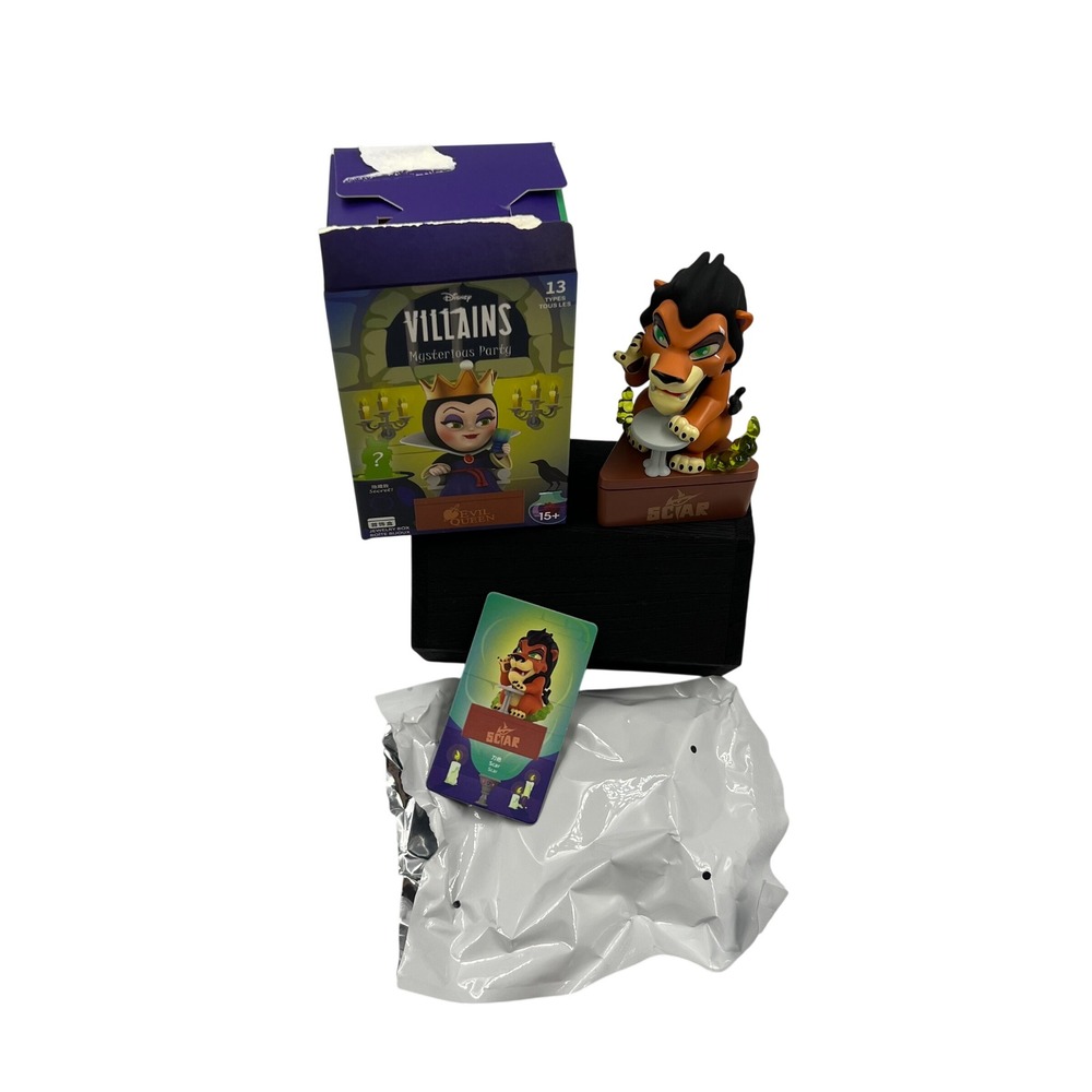 Disney Villains Mysterious Party Scar Jewelry Box Vinyl Figure Confirmed Card